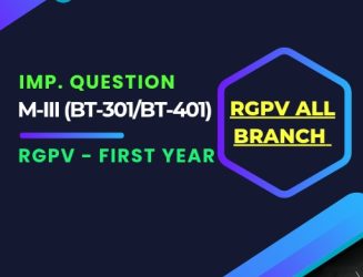 IMP questions M-III BT-301/BT-401 RGPV B Tech